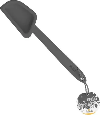 Produktbild von Silikon Löffel 29 cm grau mit Metallkern für Küche