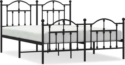 Obrázek produktu pro vidaXL Postel s čelem a nohou kovová 140x200 cm