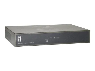Produktbild von LevelOne Switch 10.5 8 Anschluss 4 PoE-Anschlüsse