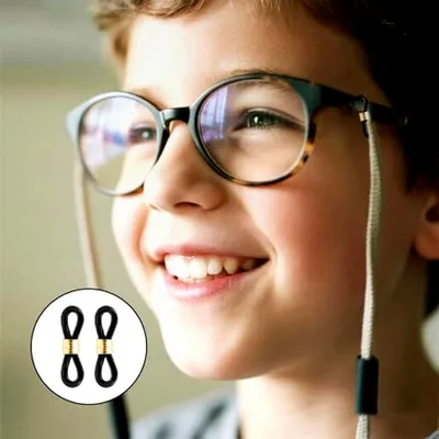 Produktbild von 50 Stück Brillenkettenenden aus Silikon, Verbindung für Brillen, Halter für Brillenketten