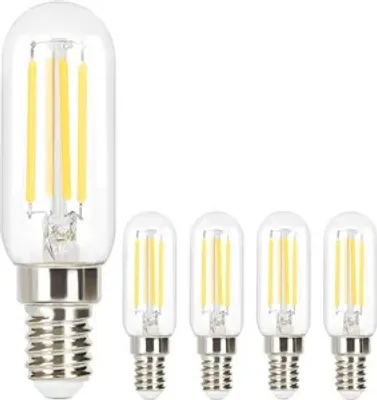 Zdjęcie produktu dla ZMH 4 sztuki żarówka E14 vintage lampa T25 żarówka edison żarówka 2700K 4W żarówka ciepła biała żarnik retro żarówka szklana antyk do domu hotel