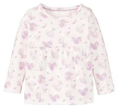Produktbild von Lupilu Pure Collection Mädchen Langarmshirt 100% Baumwolle Blumen 86-92