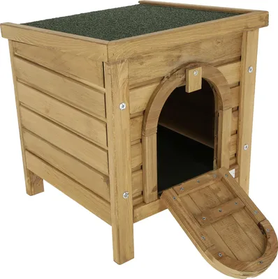 Produktbild von KERBL Kleintierhaus Outdoor (L x B x H 36 x 36 x 40 cm, lasiertes Holz) 82740