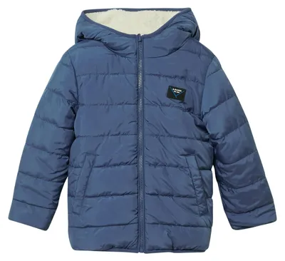 Produktbild von s.Oliver Kinder Jacke aus Teddyplüsch, wendbar mit Kapuze und leichter Wattierung