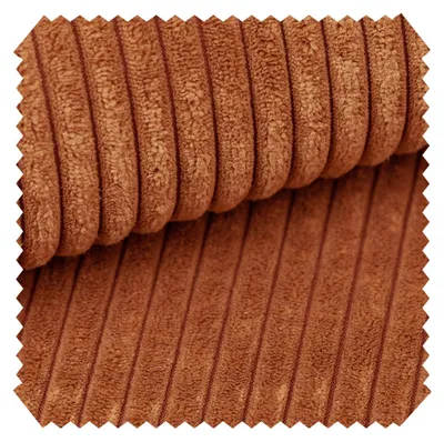 Produktbild von novely® PORTO - Polsterstoff in Breitcord-Optik - Ultraweicher Möbelstoff - Pflegeleichte Meterware 1 lfm - Farbe: 40 Orange
