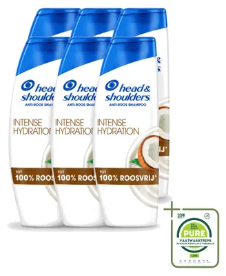 Produktbild von 6 x Head & Shoulders Anti-Schuppen Shampoo Intense Hydration mit Kokosöl 300 ml - Großpackung - 6 Stücke