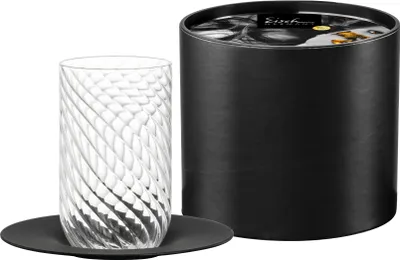 Obrázek produktu pro Eisch Latte Macchiato 133/22 černé s podšálkem i.GR TWIST 78913322