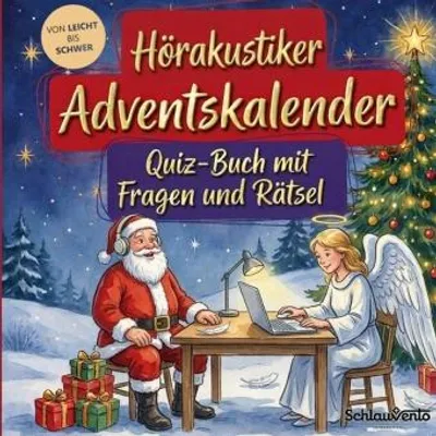 Produktbild von Hörakustiker-Adventskalender: Quiz-Buch mit Fragen und Rätsel