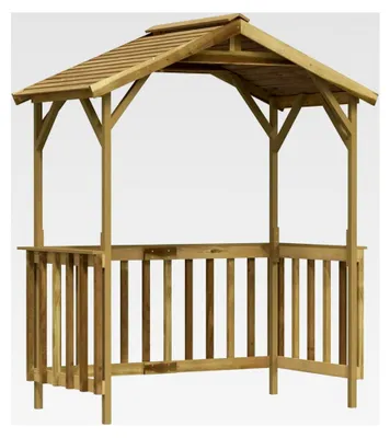 Produktbild von Grillpavillon aus imprägniertem Kiefernholz | 163,5 x 93 x 210 cm | Für Garten und Freiluftgebrauch