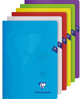 Produktbild von Clairefontaine S'coolbook A4 Lin 25 16Bl sort