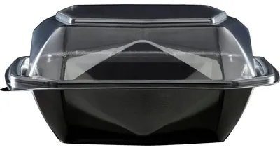 Produktbild von Octaview® S  Schwarz / Transparent APET 150x150x70 | Packung (400 Stück)