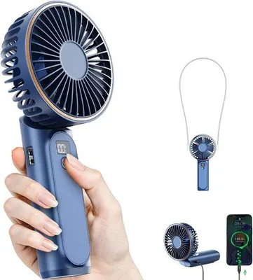 Obrázek produktu pro Přenosný ruční ventilátor 3600 mAh, 6 rychlostí, USB