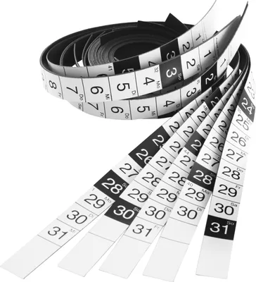 Produktbild von Magnetoplan magnethaftende Kalenderstreifen - Jahr 2024 - 90x60cm - 12 Streifen - 1-31