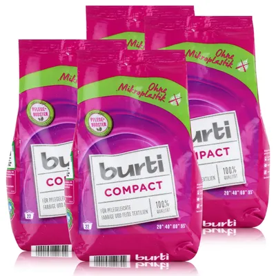 Produktbild von burti Compact Feinwaschmittel 1,3kg- Waschpulver (4er Pack)