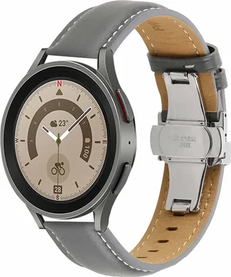 Image de Pour Samsung Galaxy Watch 6 5 4 Normal Pro Classic toutes les tailles Bracelet en cuir synthétique