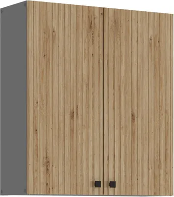 Produktbild von Küche AVA Artisan Hängeschrank 80 cm Lamellenoptik Küchenzeile Einbauküche