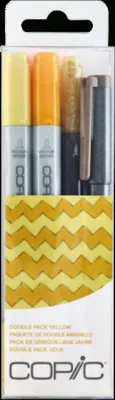 Produktbild von Copic Doodle Pack gelb 4St