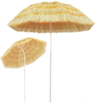 Produktbild von vidaXL Plážový slnečník príroda 180 cm havajský štýl