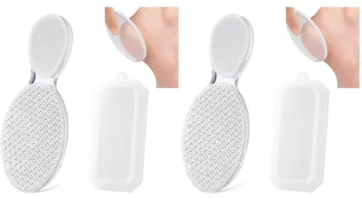 Image de Enlèveur de callosités 2 en 1, nano-verre, pour les pieds, adapté à une utilisation sur peau humide et sèche, pack de 2