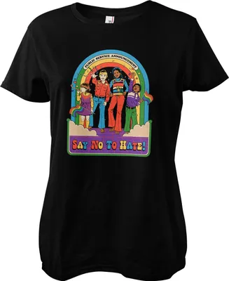 Produktbild von Say No To Hate Girly Tee - X-Large - Black