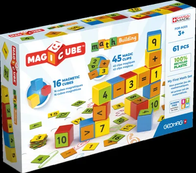 Obrázek produktu pro Geomag MagiCube Math Building Recycled Clips, 3 rok/roky