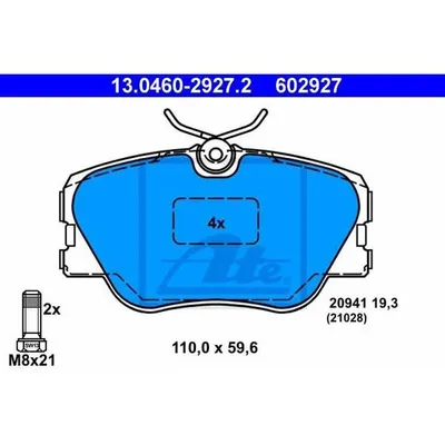 Zdjęcie produktu dla Klocki Hamulcowe Db Przód W124/W201 85-97