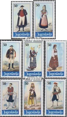 Produktbild von Briefmarken Jugoslawien 1986 Mi 2159-2166 (kompl.Ausg.) postfrisch Volkstrachten