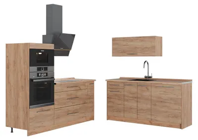 Obrázok produktu pre Kuchyňa Vicco Fame-Line Dub Goldkraft/Dub Goldkraft 340 cm bez pracovnej dosky, Model 63704
