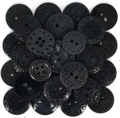 Produktbild von Dress It Up Knöpfe Color Me Knopfmischungen in verschiedenen Farben : Schwarz Color Me: Schwarz