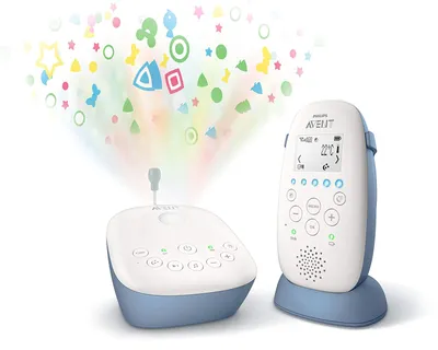 Produktbild von Philips AVENT 100 % privates, störungsfreies DECT-Babyphone, 330 m, Digital, 50 m, 330 m, Radio, Blau, Weiß