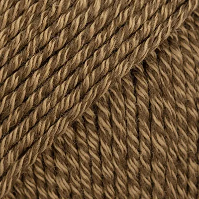 Produktbild von Drops Baumwolle Merino Wolle, 50g, Braun/Beige, Superwash, Merino/Baumwolle,