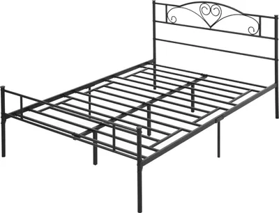 Imagen del producto de Estructura de cama metálica con cabecero, capacidad de carga de 300 kg, color