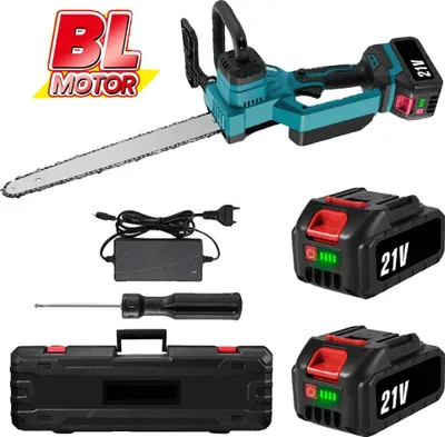 Produktbild von Elektrische Kettensäge, bürstenloser Motor, effiziente Schneidleistung, 2xBatterie