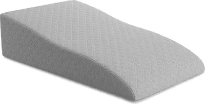 Produktbild von ELONEO Venenkissen Beinhochlagerungskissen aus Memory Foam, Beinkissen zur Entlastung, Lagerungskissen mit abnehmbaren Bezug, 68x40x16 cm, grau