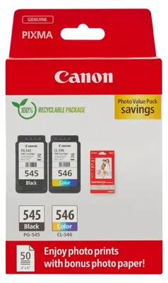 Immagine prodotto di CANON PG-545/CL-546 Cartuccia d'inchiostro PVP SEC (8287B009)