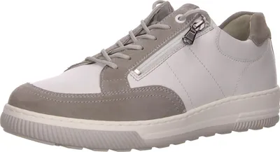 Produktbild von Waldläufer Schnürhalbschuhe bequem in weiss/weiss kombi, Gr. 9.5