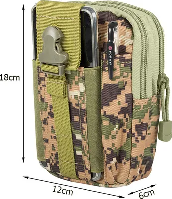 Produktbild von Outdoor Taktische Gürteltaschen Digital Woodland Armee Tactical Molle Bauchtaschen Hüfttaschen