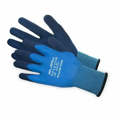 Produktbild von 12 Paar Arbeitshandschuhe ART.MaSter RWnyl 2 BI Foam blau Größe 7