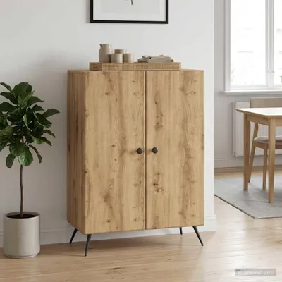 Produktbild von vidaXL Sideboard Artisan-Eiche 66 x 34,5 x 90 cm Holzwerkstoff