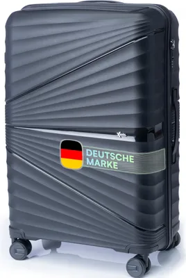 Produktbild von Xonic® Hartschalenkoffer XL für 100L - Bruchsicherer Rollkoffer Polypropylen mit 360° Doppelrollen & TSA-Schloss - Reisekoffer Schwarz