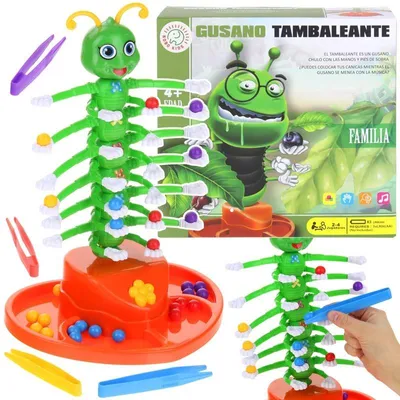 Produktbild von Familien-Arcade-Spiel: Tanzende Tausendfüßler-Raupe, Ballstapeln