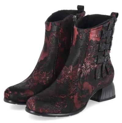 Image de Simen Damen Bottines rouges en cuir grainé, taille 42