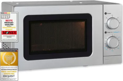 Produktbild von Exquisit Mikrowelle WP 700 J17-3 si | Unterbau | 700 Watt | Drehteller 25,5cm | Silber