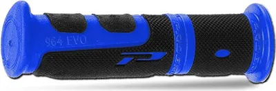 Productafbeelding van 2x PROGRIP motorhandvatten, handvatten 964-BL, 22/22mm, rubber