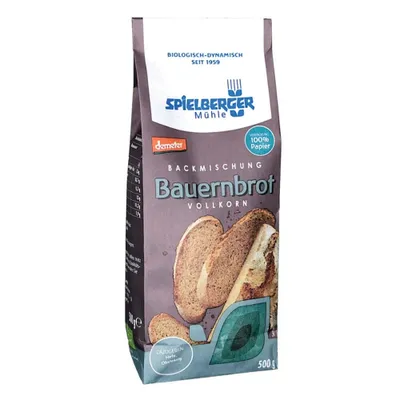 A product package for bread mix.