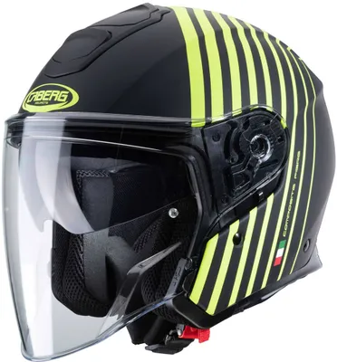 Produktbild von CABERG FLYON BAKARI Jethelm matt schwarz-fluo gelb S S in gelb/schwarz
