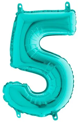 Immagine prodotto di Palloncino gigante in foil 40"/102 cm | Tiffany turchese Numero: 5