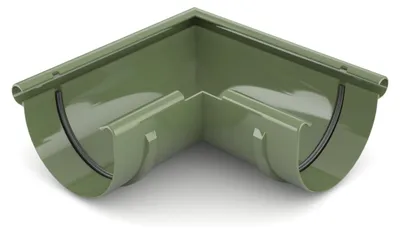 Immagine prodotto di BRYZA Grondaia angolare esterna in plastica Ø 75 mm, verde RAL 6020
