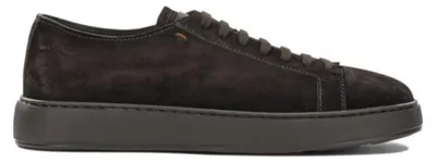 Productafbeelding van Santoni heren sneakers, bruin, leer - maat 6.5