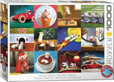 Zdjęcie produktu dla Puzzle 1000 Funny Mice 6000-5695